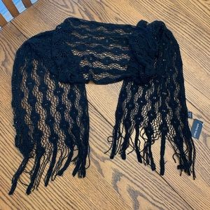 Black scarf with sequins